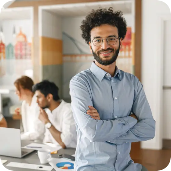 happy entreprenuer